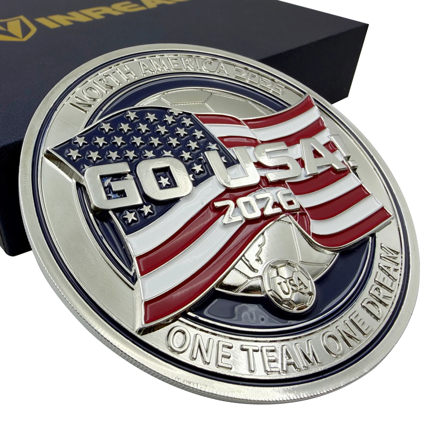 GO USA 2026 Soccer Metal Magnet