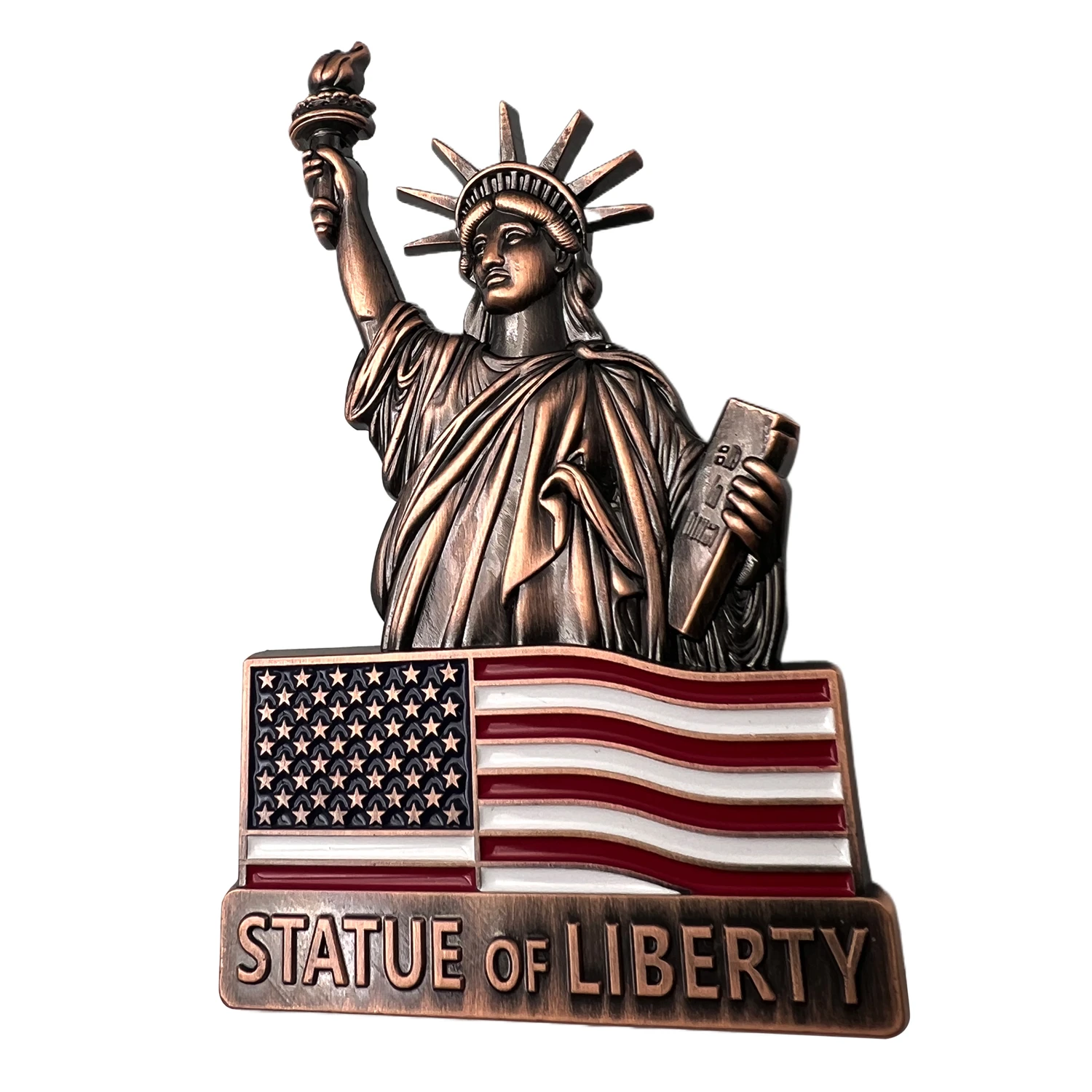 3D Statue of Liberty Metal Magnet