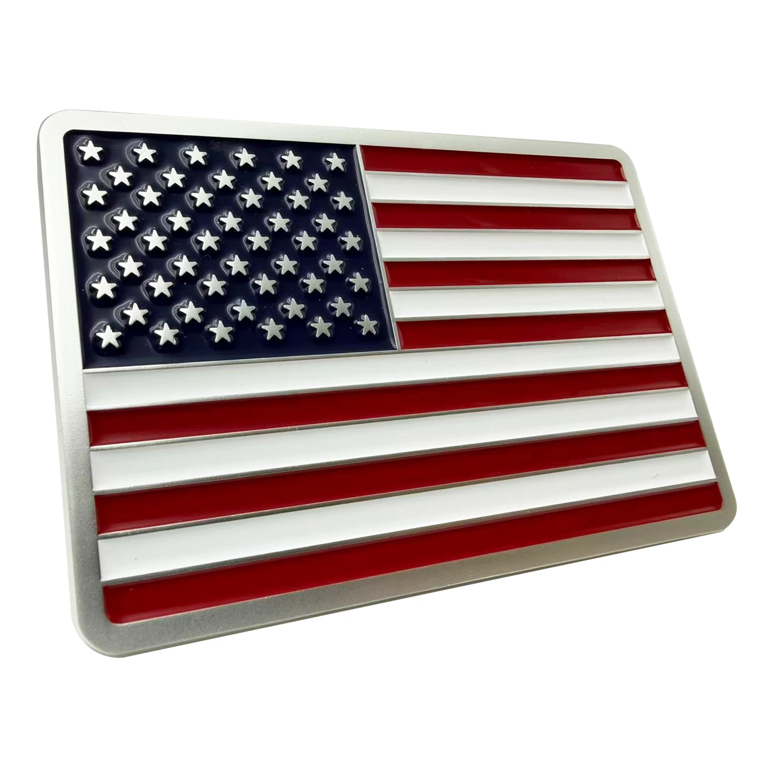 Rectangular American Flag Metal Magnet
